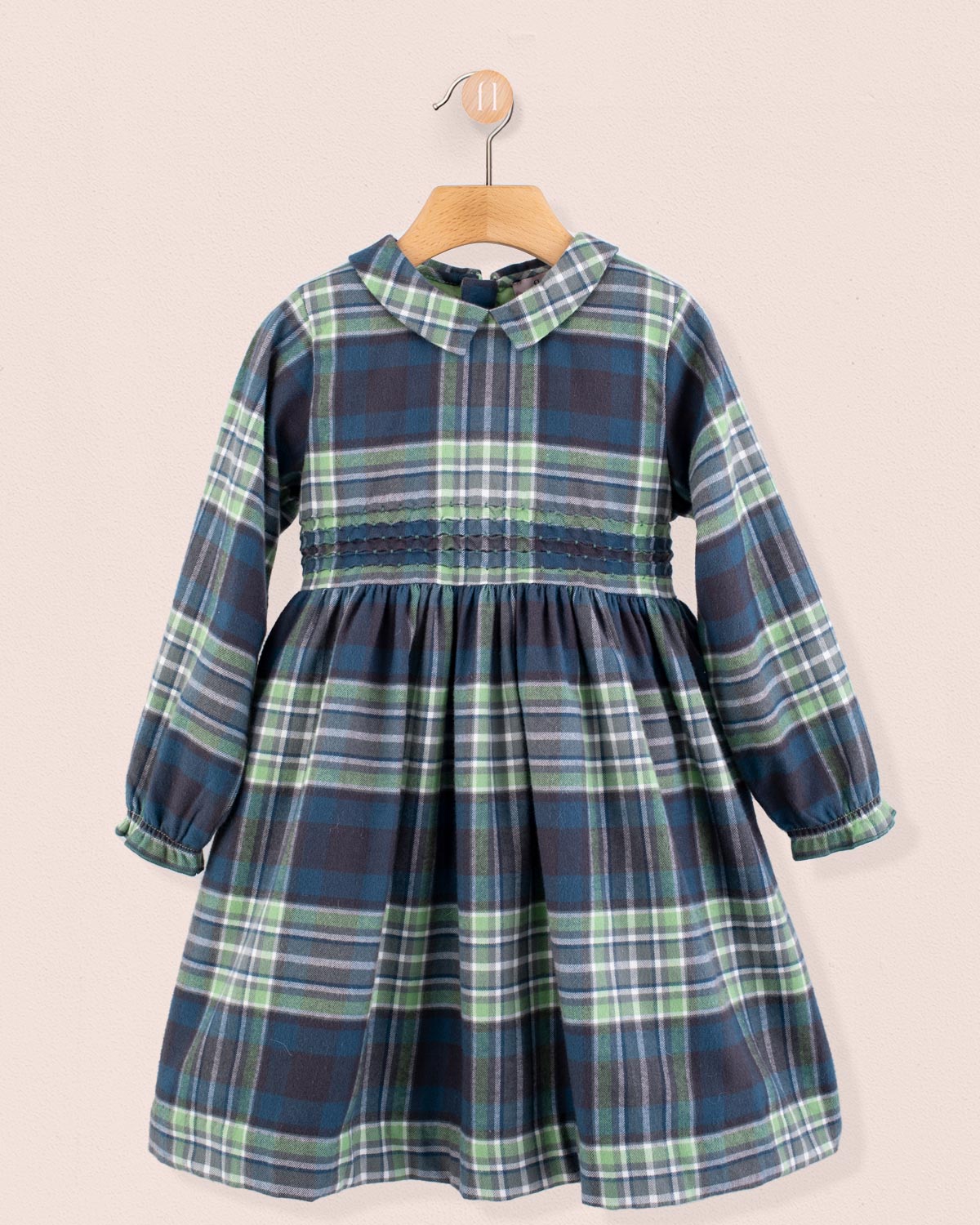 Rebecca Italian Hunter Plaid Flannel Dress